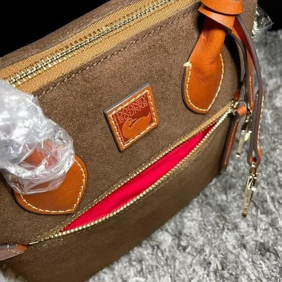 NWT Dooney & Bourke Suede Domed Satchel - Picture 5 of 10